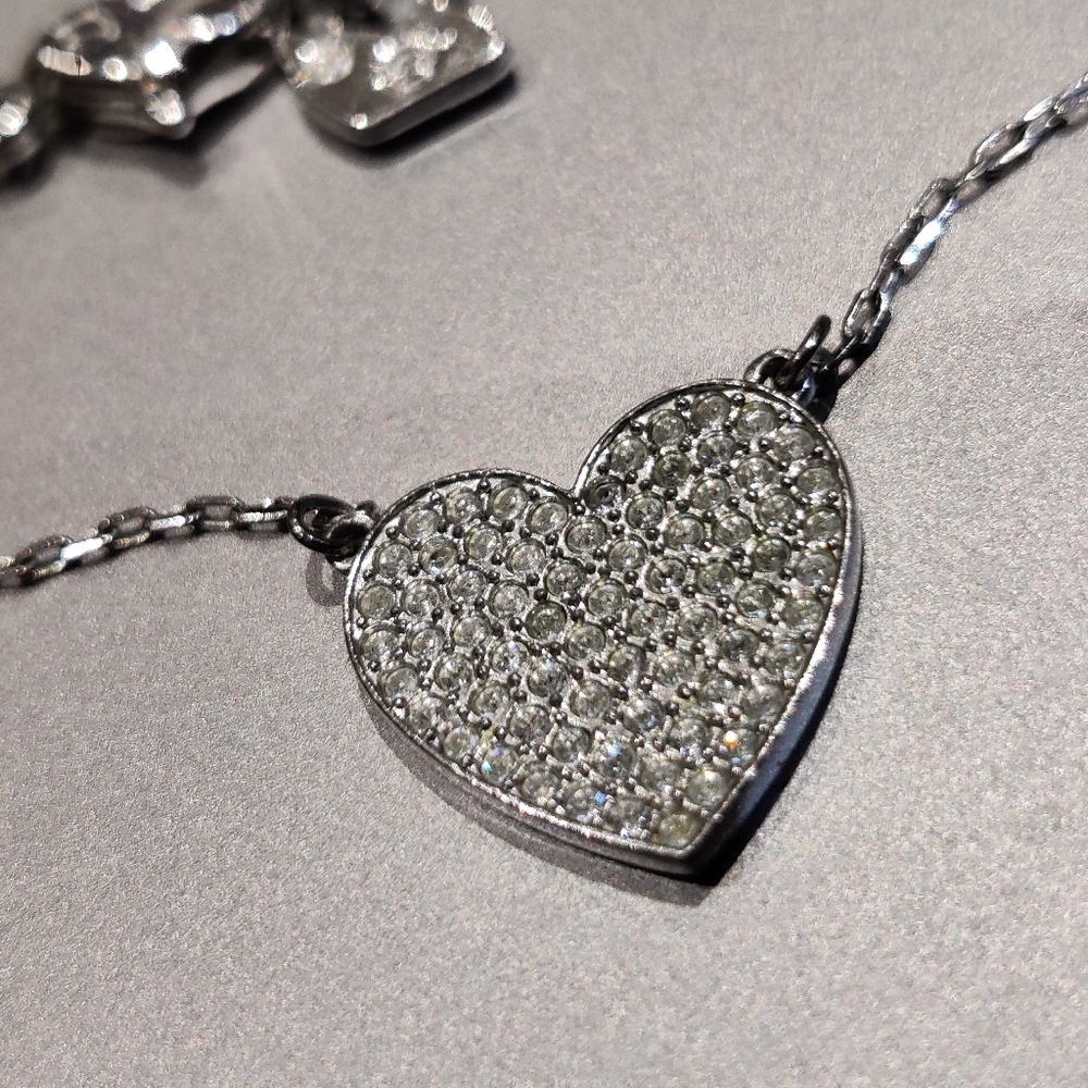 Swarovski Swan Diamante Heart Necklace ❤️